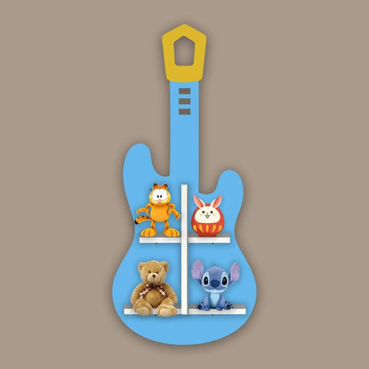 “Guitar Shape Wall Shelf – Fun Kids’ Room Storage and Decorative Organizer”