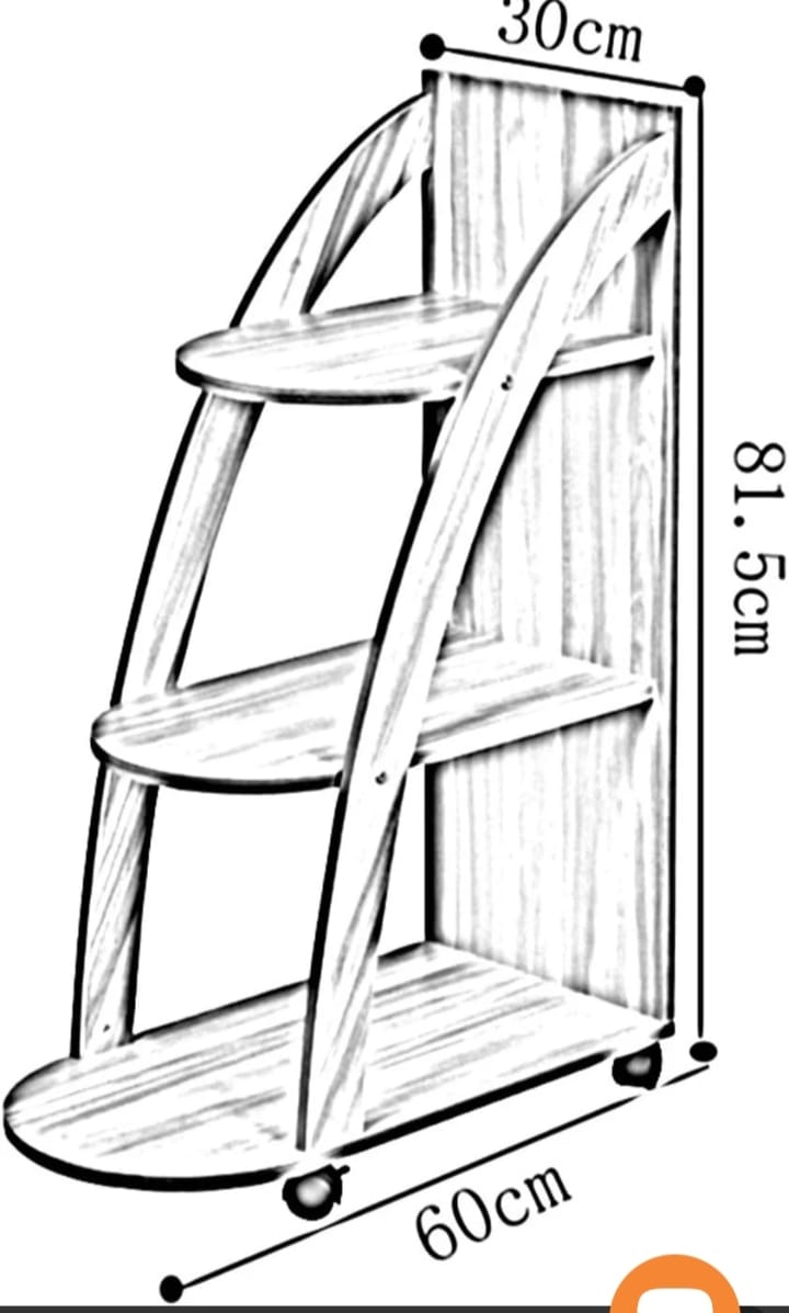 3-Tier Floor-Standing Plant Stand with 360° Wheels – Heavy-Duty, Space-Saving Flower Rack