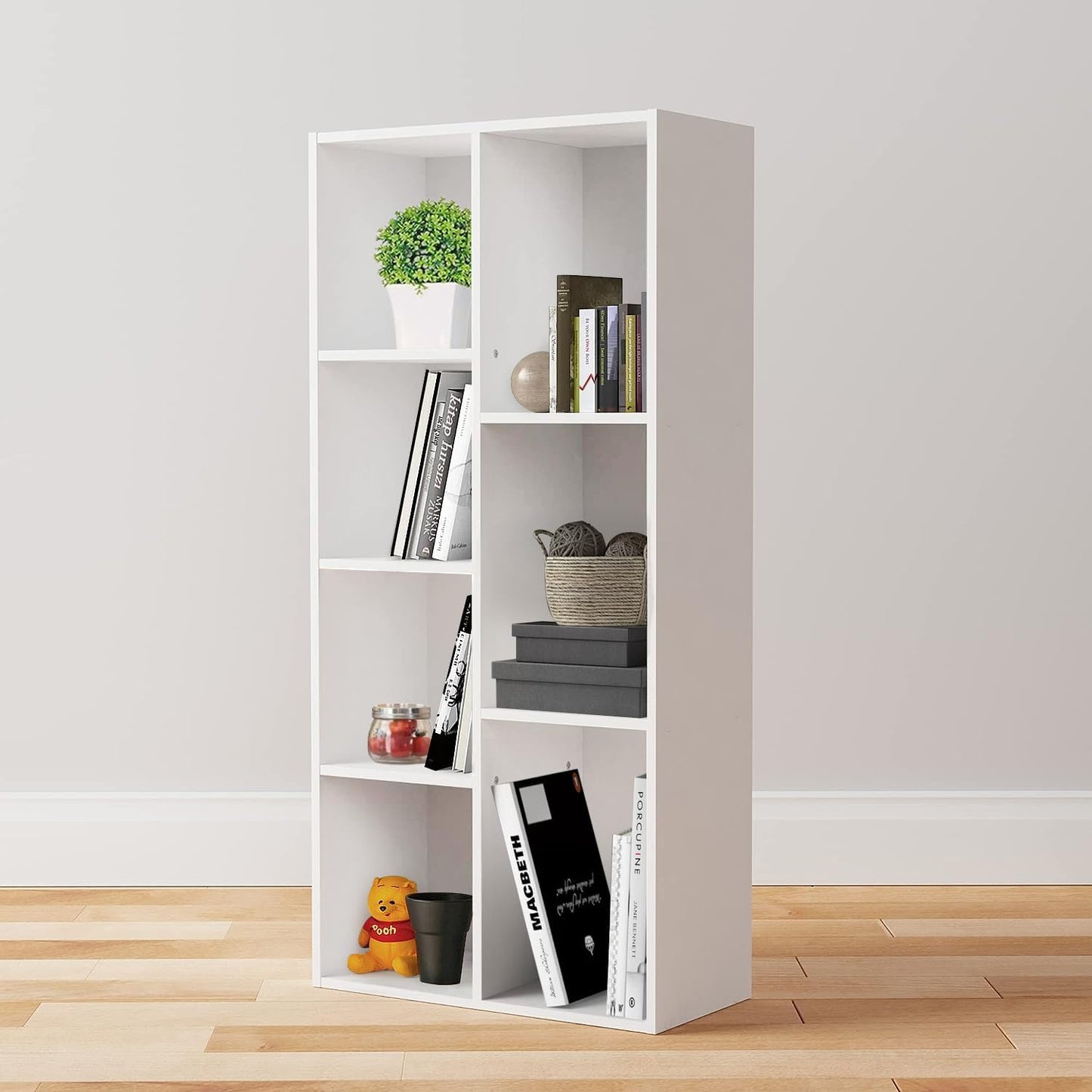 Modern 4-Cube Storage Rack – Wooden Organizer