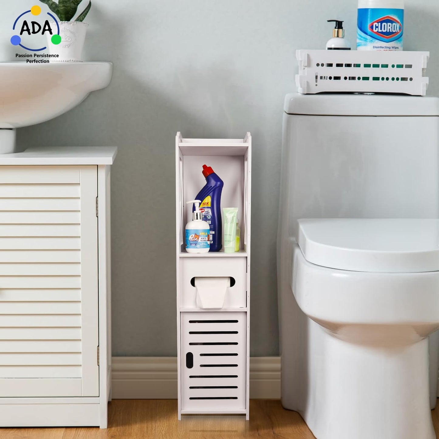 Slim Bathroom Storage Cabinet – Multi-Purpose Organizer