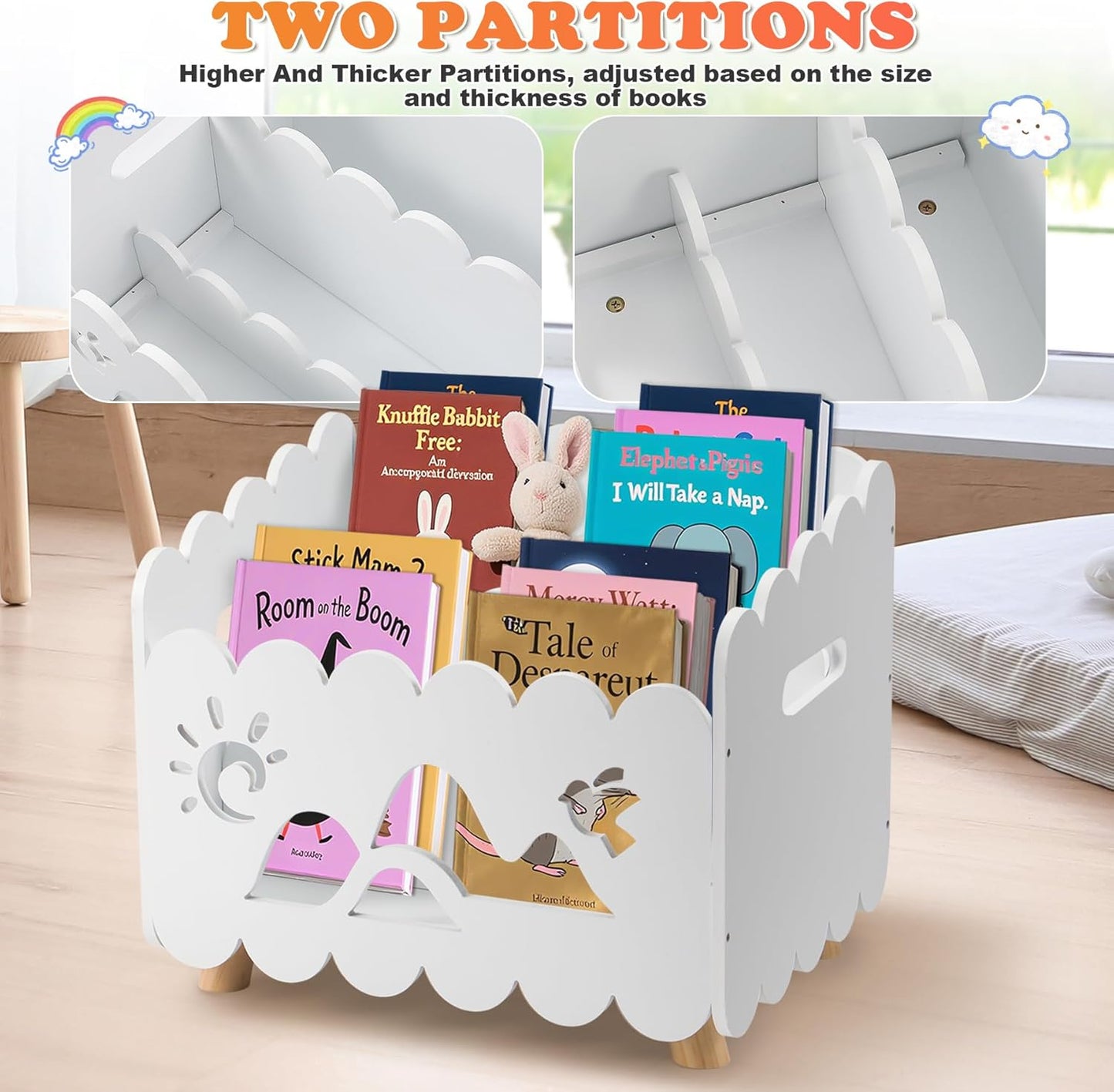 Kids Storage Bookshelf – Calmbee Animal Edition