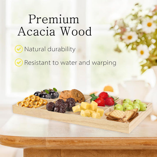 Wooden Drawer Organizer – Smooth, Sturdy & Sustainable Multi-Compartment Storage Tray