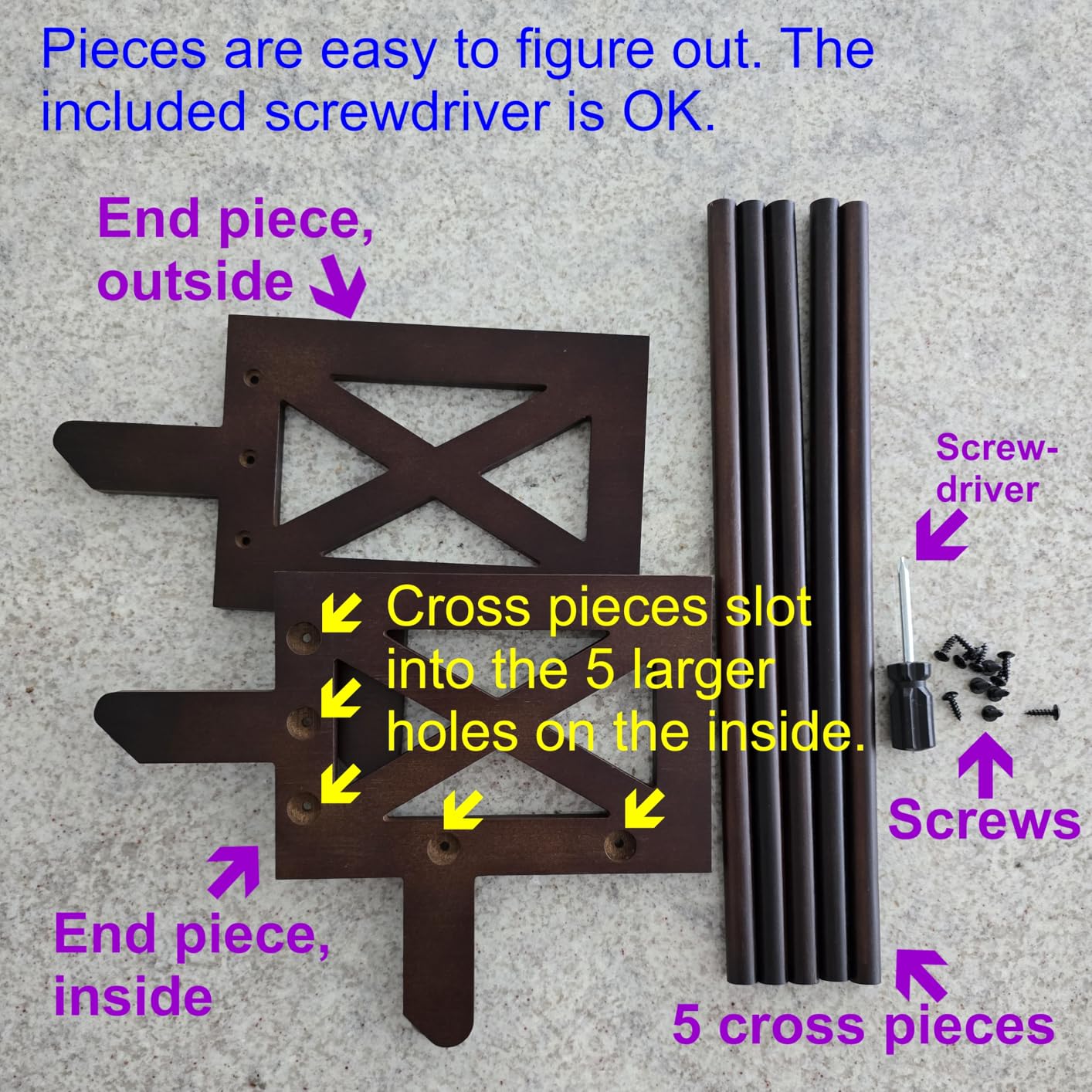 Desktop Bookshelf Organizer – Small Tilting Tabletop Bookcase & Storage Rack for Office, Living Room, or Study (Brown Finish)