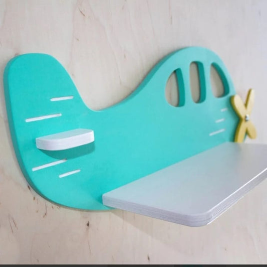 Airplane Wall Shelf for Kids – Imaginative Storage & Fairy Tale Room Decoration.