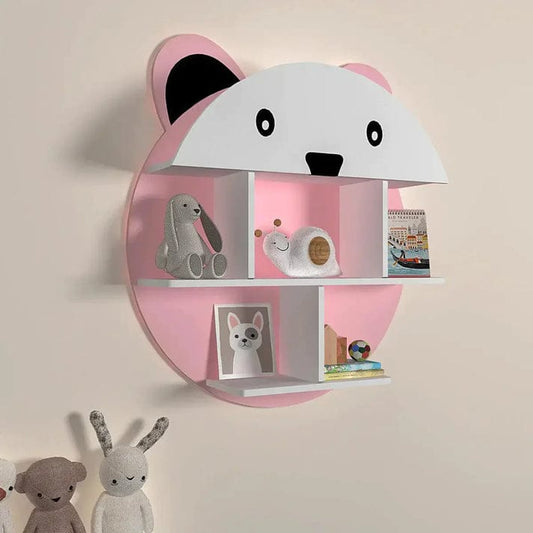 “Cute Bear Wall Shelf – Kids’ Room Storage and Decorative Organizer”