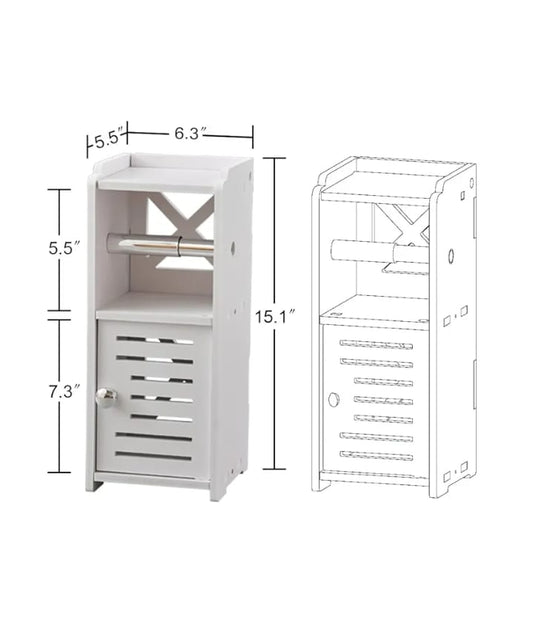 Compact Bathroom Toilet Paper Storage Cabinet