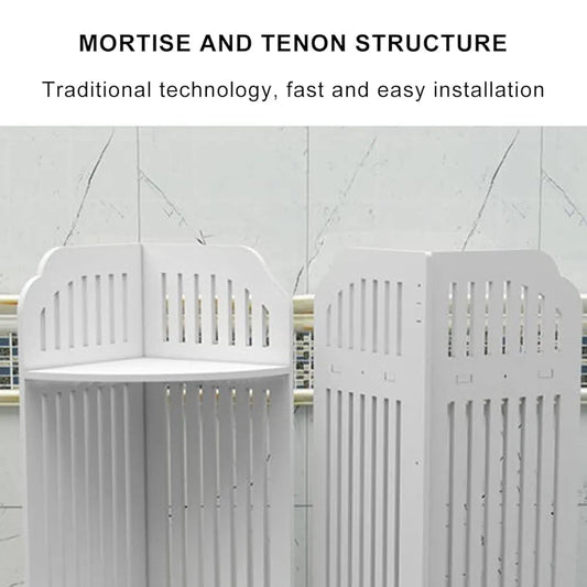 Corner Storage Shelf – Easy Install Mortise & Tenon Design