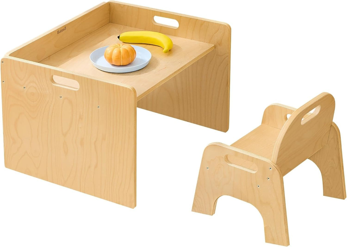 Toddler Table and Chair Set β Wooden Montessori-Inspired Furniture for Meals & Activities