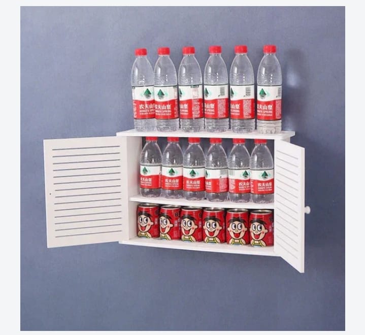 Wall-Mounted WiFi Shelf – For Routers, Remotes, Keys & More