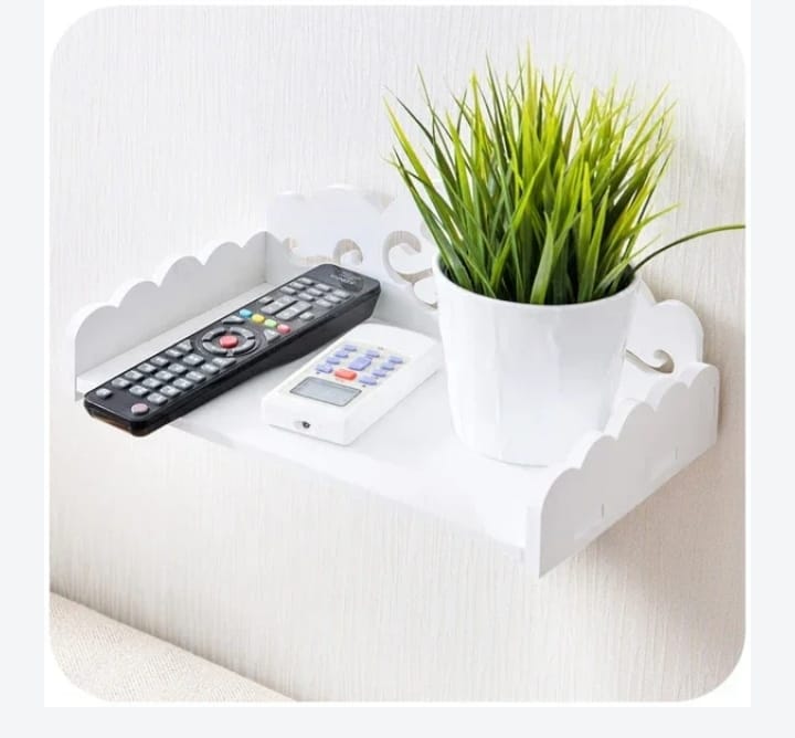 Modern Wall-Mounted Organizer – For Router, Keys, and Remotes