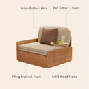 Modern Folding Sofa Bed with Storage & Magazine Holder – Convertible Sleeper for Living Room or Guest Room