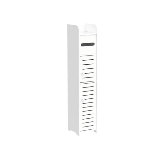Slim Bathroom Storage Cabinet – Multi-Compartment Organizer