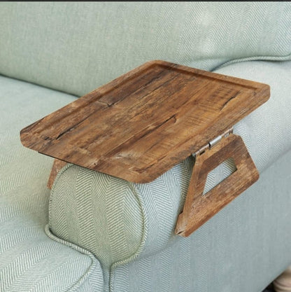 Signature Home Couch Table – Ultra-Stable, No-Slip Sofa Arm Tray