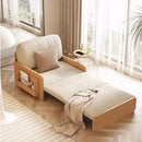 Modern Folding Sofa Bed with Storage & Magazine Holder – Convertible Sleeper for Living Room or Guest Room