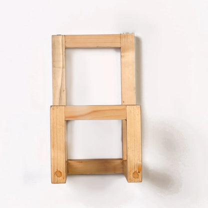 Curved Solid Wood Floating Bookshelf – Handmade Serpentine Wall-Mounted Organizer & Home Decor Shelf