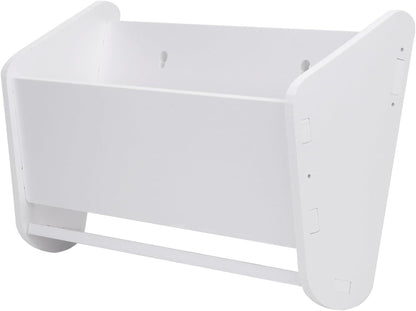 Angoily Wall Mounted Shoe Rack – White Hanging Shoe Organizer & Storage Shelf for Entryway, Closet, and Door Back (40cm)