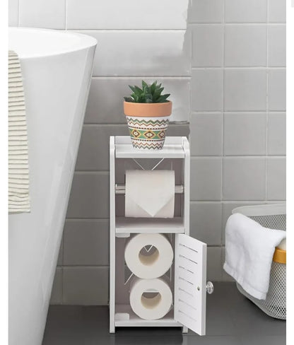 Compact Bathroom Toilet Paper Storage Cabinet