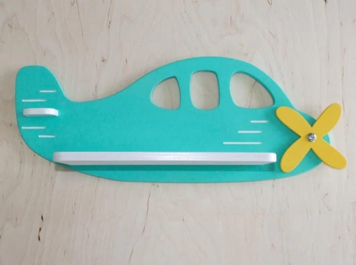 Airplane Wall Shelf for Kids – Imaginative Storage & Fairy Tale Room Decoration.