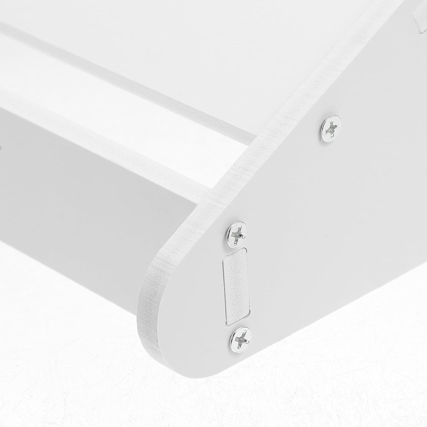 Angoily Wall Mounted Shoe Rack – White Hanging Shoe Organizer & Storage Shelf for Entryway, Closet, and Door Back (40cm)