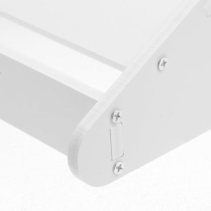 Angoily Wall Mounted Shoe Rack – White Hanging Shoe Organizer & Storage Shelf for Entryway, Closet, and Door Back (40cm)