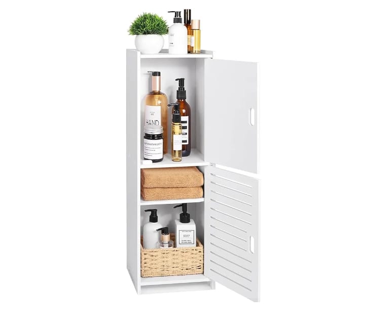 Modern Bathroom Storage Cabinet – Slim Multi-Purpose Organizer