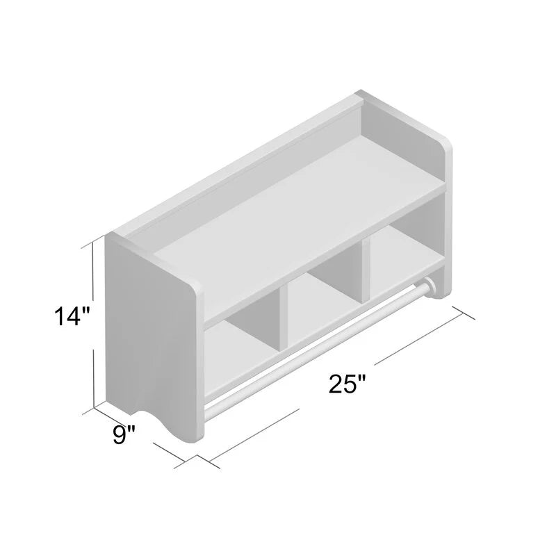 Davida Floating Bathroom Shelf & Towel Organizer – Modern Wall-Mounted Storage Rack