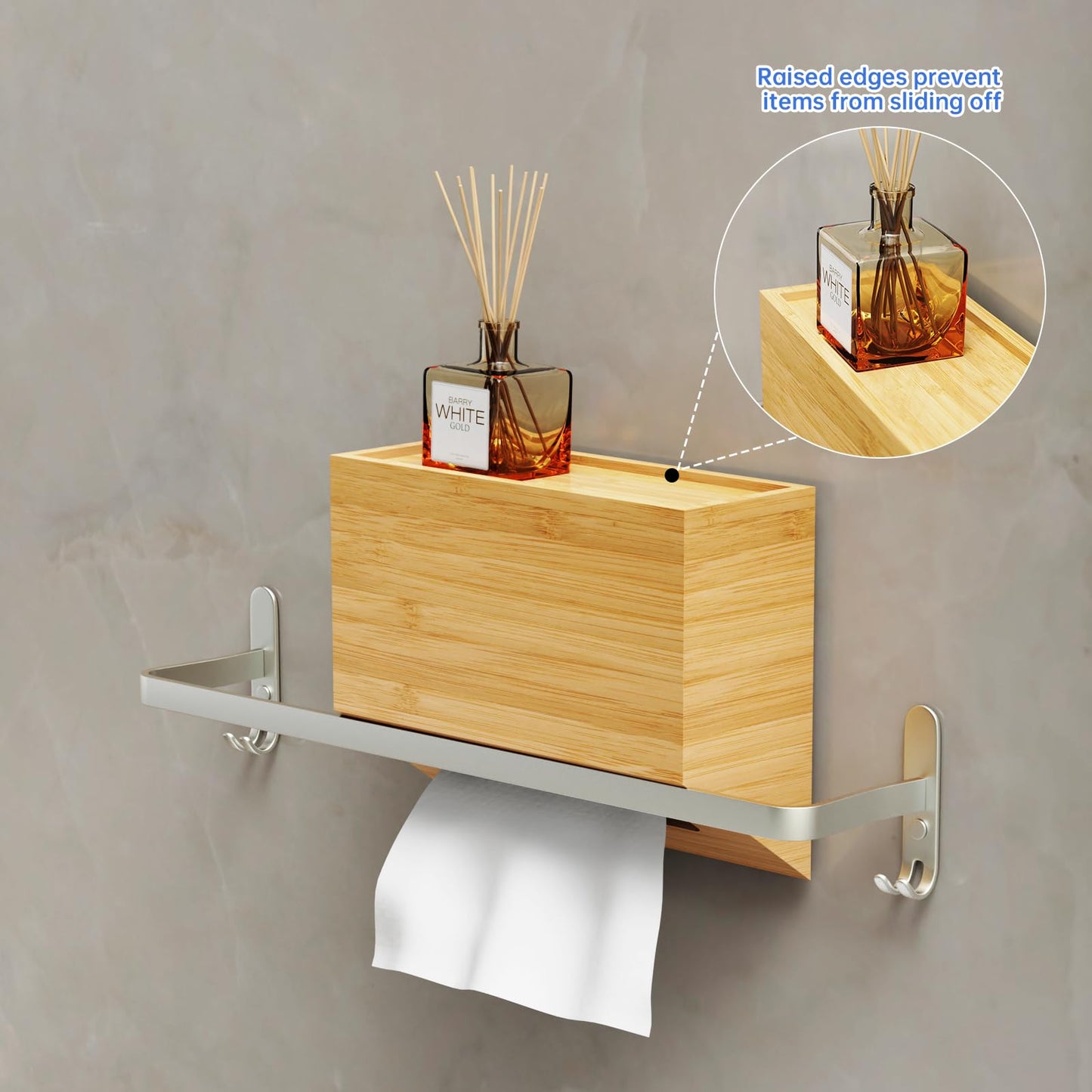 Modern wood Tissue Holder – Stylish Wooden Tissue Box for Kitchen & Bathroom