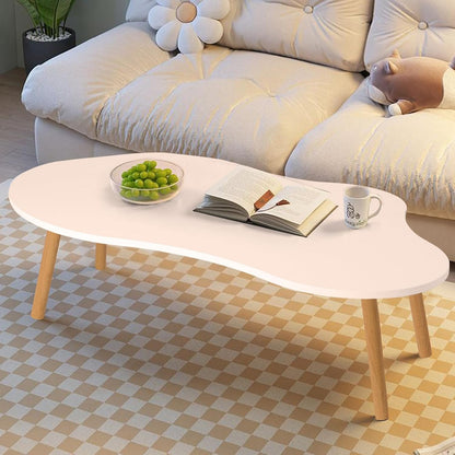 White Cloud Design Center Table – Contemporary Living Room Coffee Desk