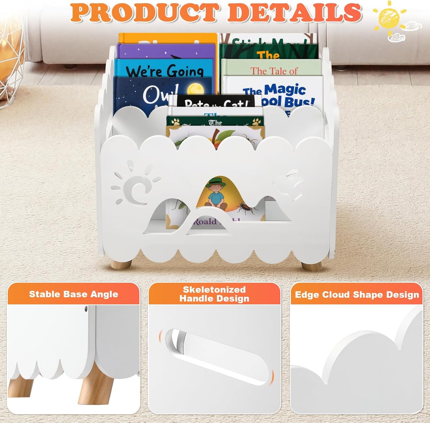 Kids Storage Bookshelf – Calmbee Animal Edition