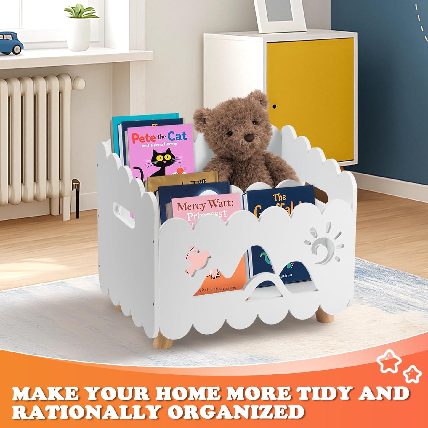 Kids Storage Bookshelf – Calmbee Animal Edition