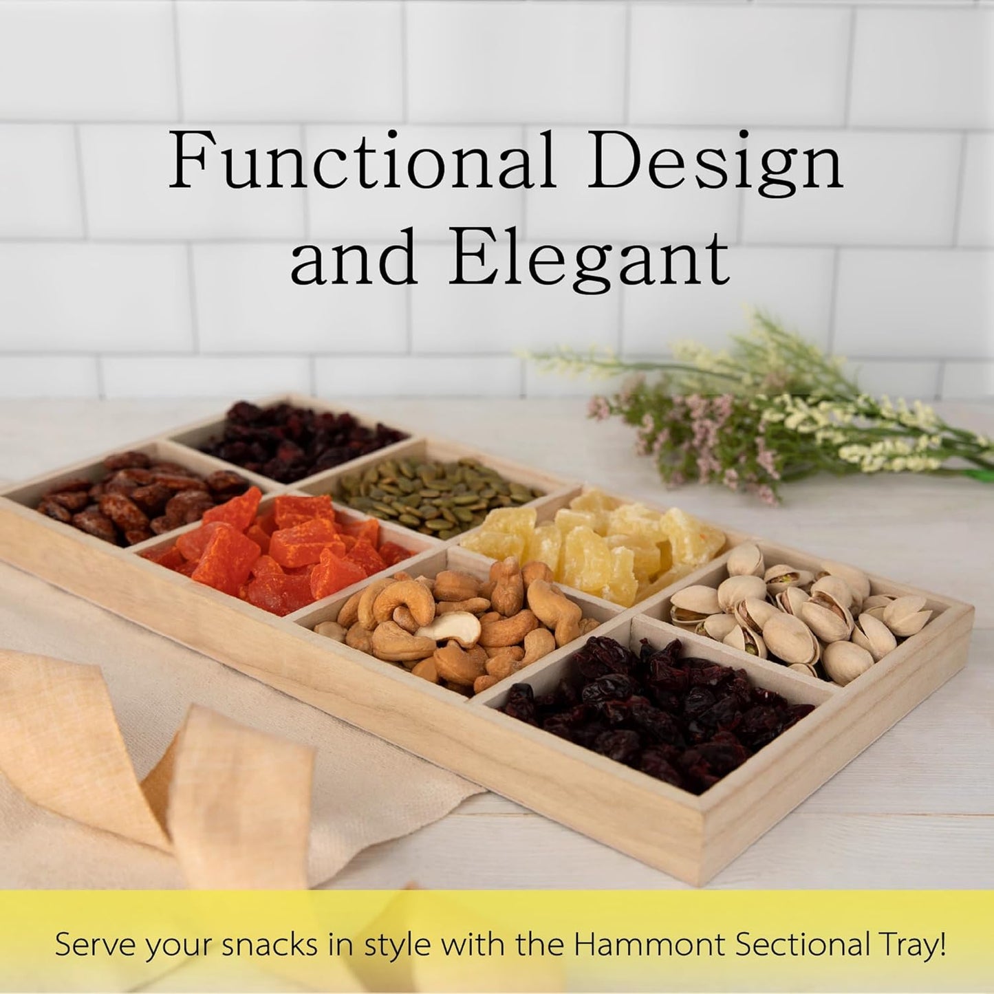 Wooden Drawer Organizer – Smooth, Sturdy & Sustainable Multi-Compartment Storage Tray