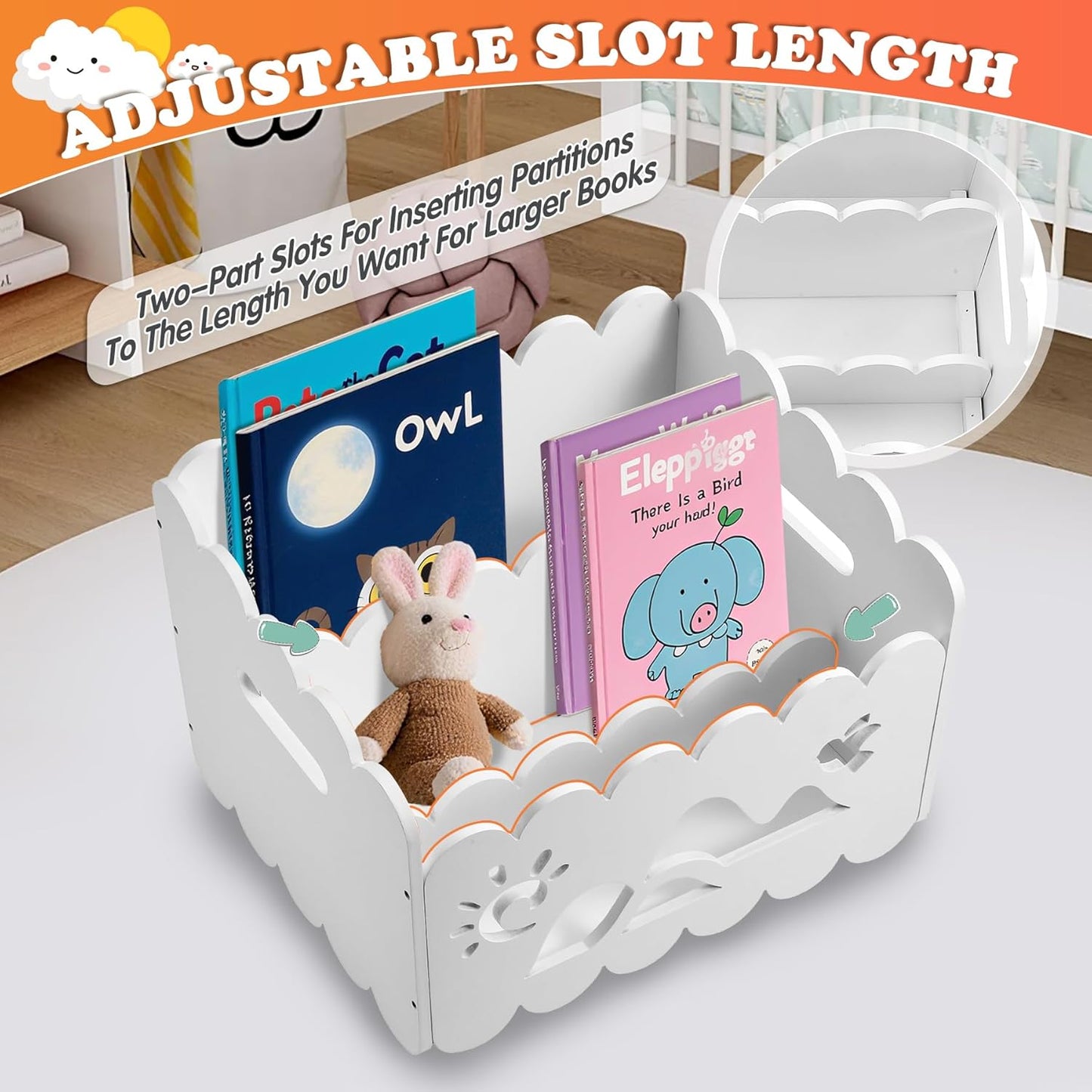 Kids Storage Bookshelf – Calmbee Animal Edition