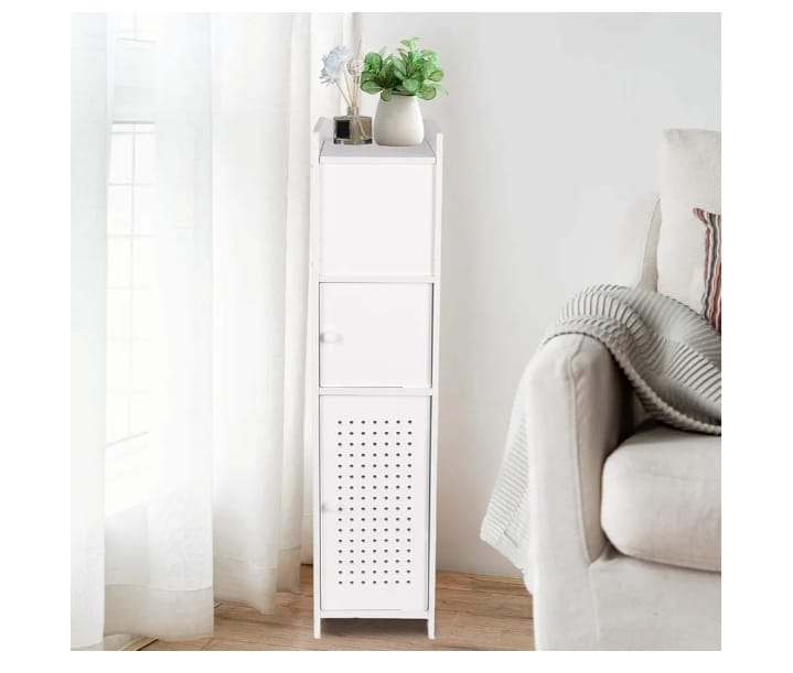 Slim Bathroom Storage Cabinet – Compact Multi-Purpose Organizer