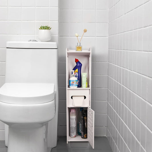 Slim Bathroom Storage Cabinet – Multi-Purpose Organizer