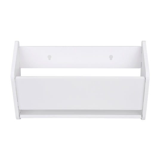 Angoily Wall Mounted Shoe Rack – White Hanging Shoe Organizer & Storage Shelf for Entryway, Closet, and Door Back (40cm)