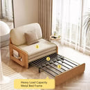 Modern Folding Sofa Bed with Storage & Magazine Holder – Convertible Sleeper for Living Room or Guest Room