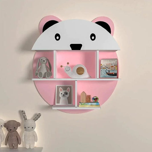 “Cute Bear Wall Shelf – Kids’ Room Storage and Decorative Organizer”