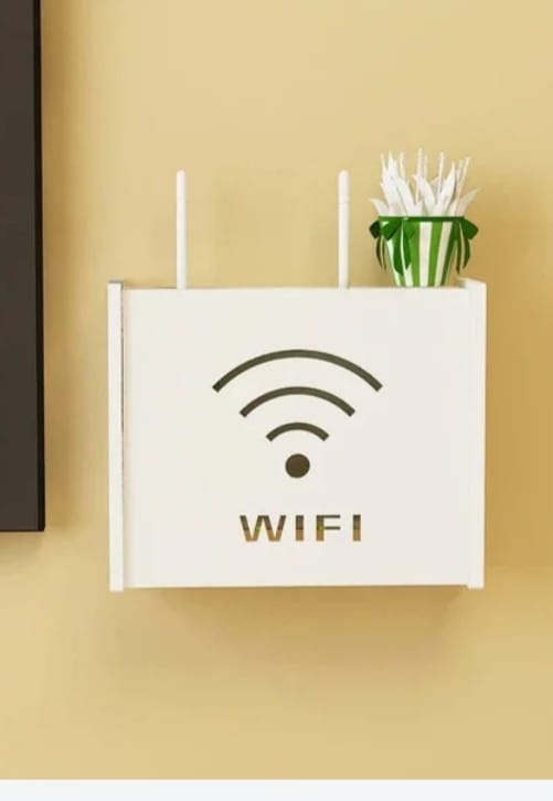 Stylish WiFi Router Stand and Remote Holder