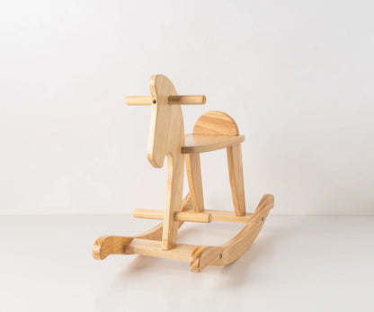 Classic Wooden Rocking Horse for Toddlers – Safe & Sturdy Ride-On Toy