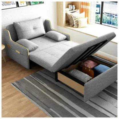 Convertible Folding Sofa Bed with Storage – Multi-Functional Living Room Furniture | Space-Saving Sleeper Couch