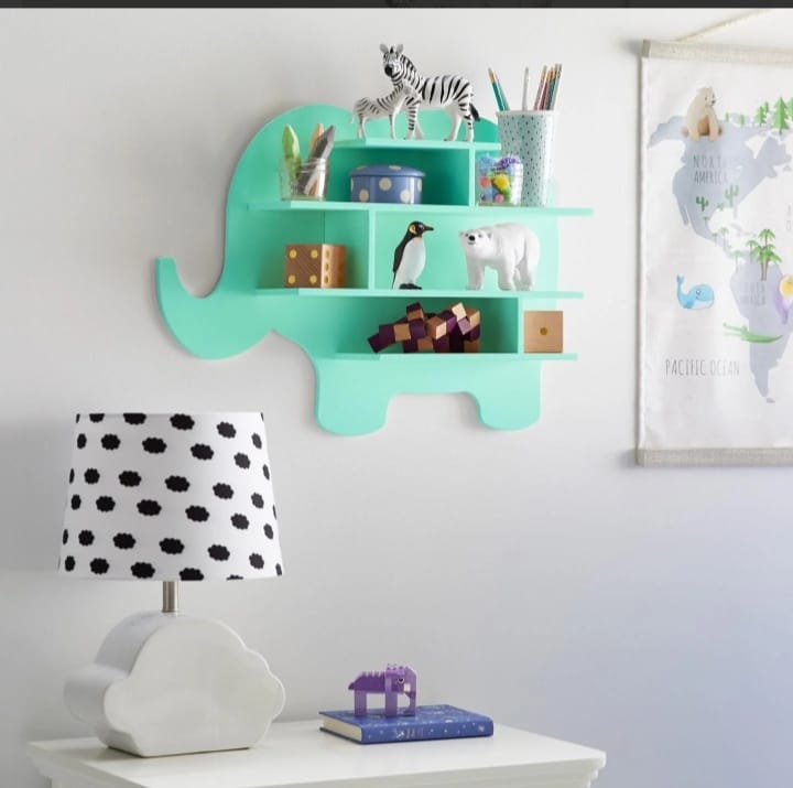 Elephant Wall Shelf – Cute Organizer & Room Decoration