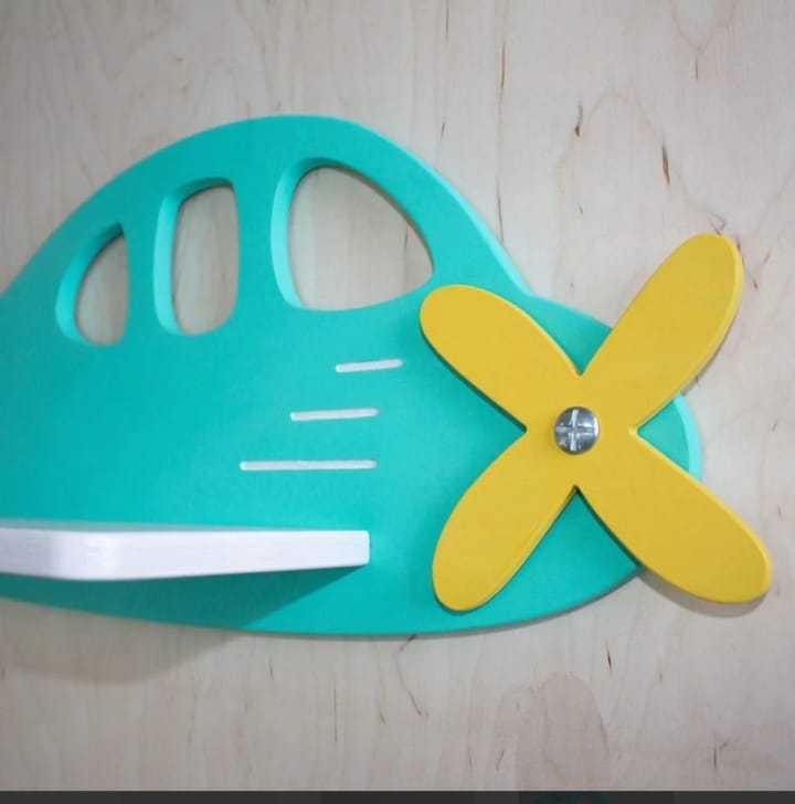 Airplane Wall Shelf for Kids – Imaginative Storage & Fairy Tale Room Decoration.