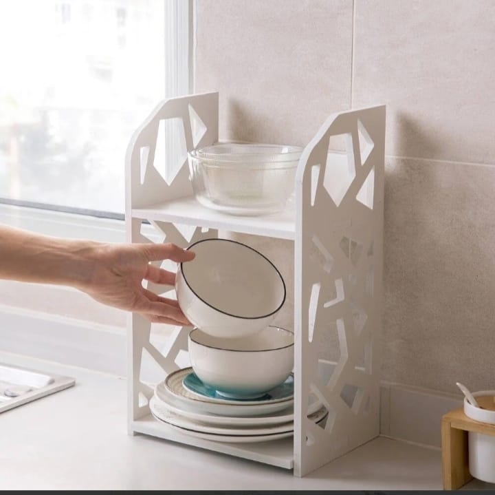 Multi-Purpose Durable Table Organizer Storage Rack.