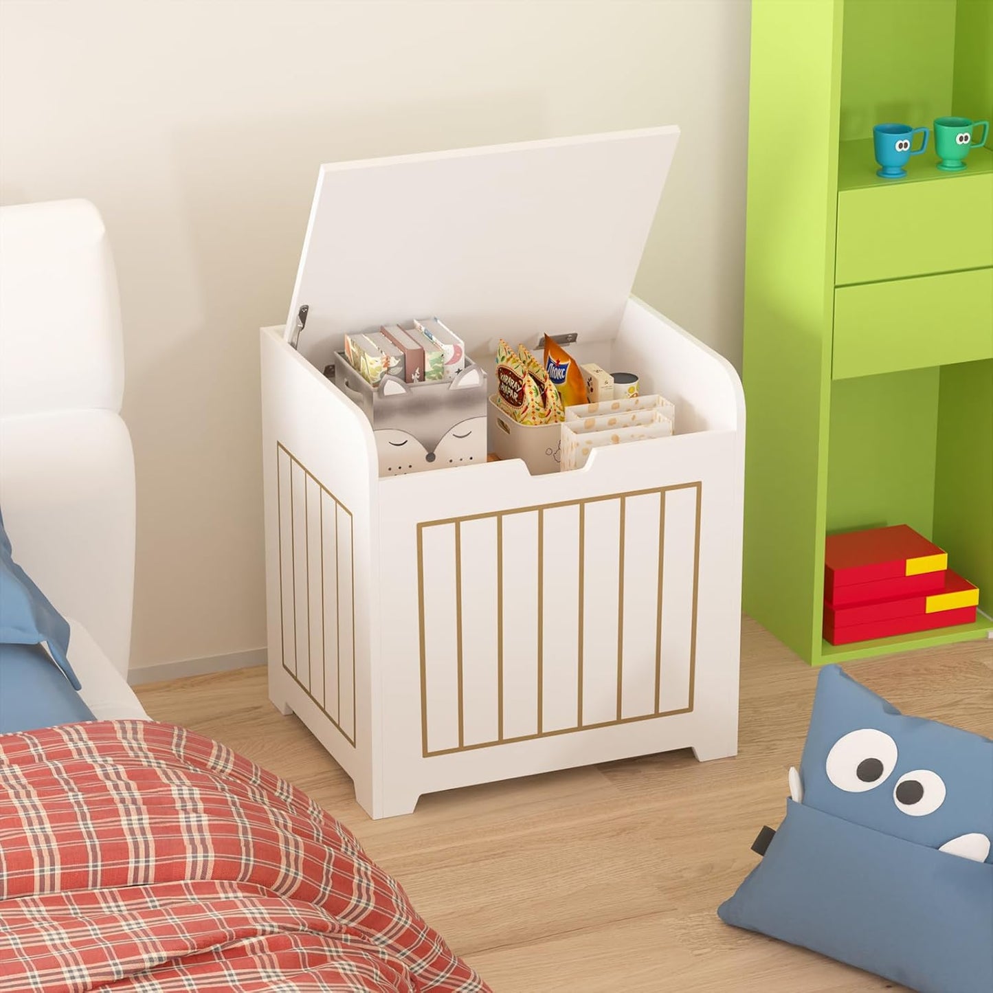 Modern Bedside Storage Cabinet – Stylish Nightstand Organizer