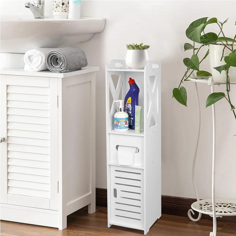 Slim Bathroom Storage Cabinet – Multi-Purpose Organizer