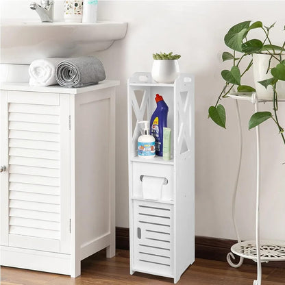 Slim Bathroom Storage Cabinet – Multi-Purpose Organizer