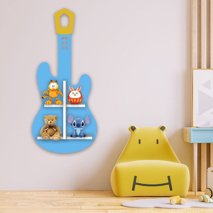 “Guitar Shape Wall Shelf – Fun Kids’ Room Storage and Decorative Organizer”