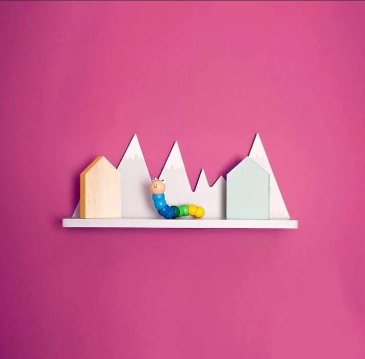 Modern Wall Shelf for Children – Strong, Safe & Stylish