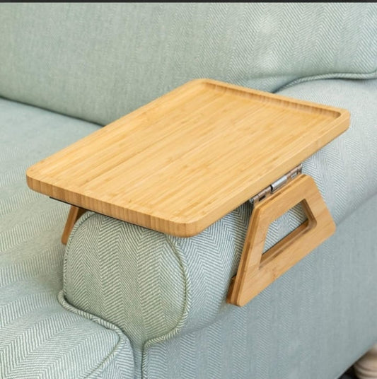 Signature Home Couch Table – Ultra-Stable, No-Slip Sofa Arm Tray