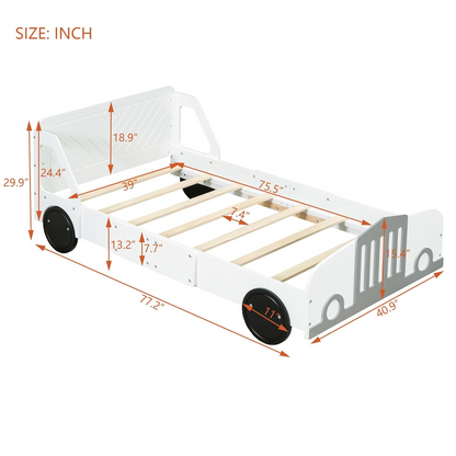 “Adventure Ride” Wooden Car Bed – Sleek Jeep Design for Kids
